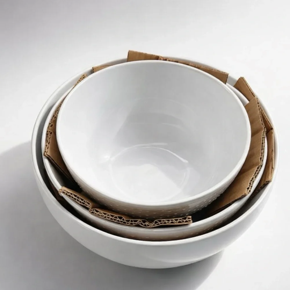 Williams Sonoma Swiss Dot Ceramic WHITE Mixing Bowls Set of 3 NWOB